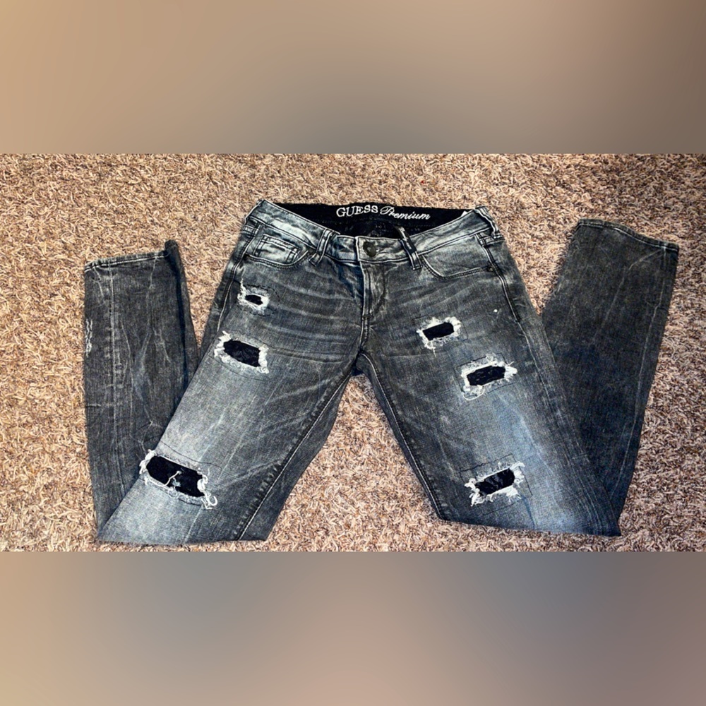 Black guess premium skinny jeans